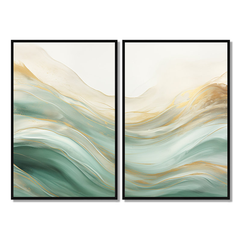 Denis - art mural moderne, Impression encadrée flottante, Noir, H 36 po x l 48 po