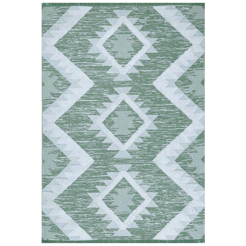 Sutapa Cotton Southwestern Indoor Rug, Rectangle 2'6" x 5'