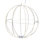Kurt Adler 12-Inch Warm White LED Foldable Metal Sphere