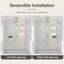 44"-48"W*76" H Frameless Single Sliding Shower Door – 5/16" (8mm) Clear Tempered Glass, Bypass Design with Chrome Finish-129453901