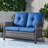 Tonry 53'' Wide Rectangle Wicker Patio Sofa with Cushions-1328368079-1328368074