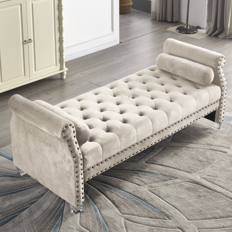 Lit de jour rembourré Tenbury, Beige