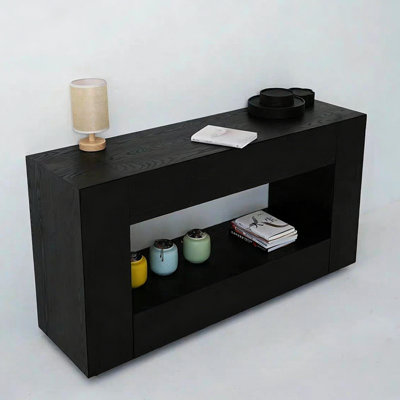 Modern minimalist black console table