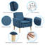 Fauteuil d'appoint rembourré Cristyle-1840298425