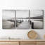 Misty Morning Dock - Ensemble de 3 reproductions de cadres photo sur toile-310323762