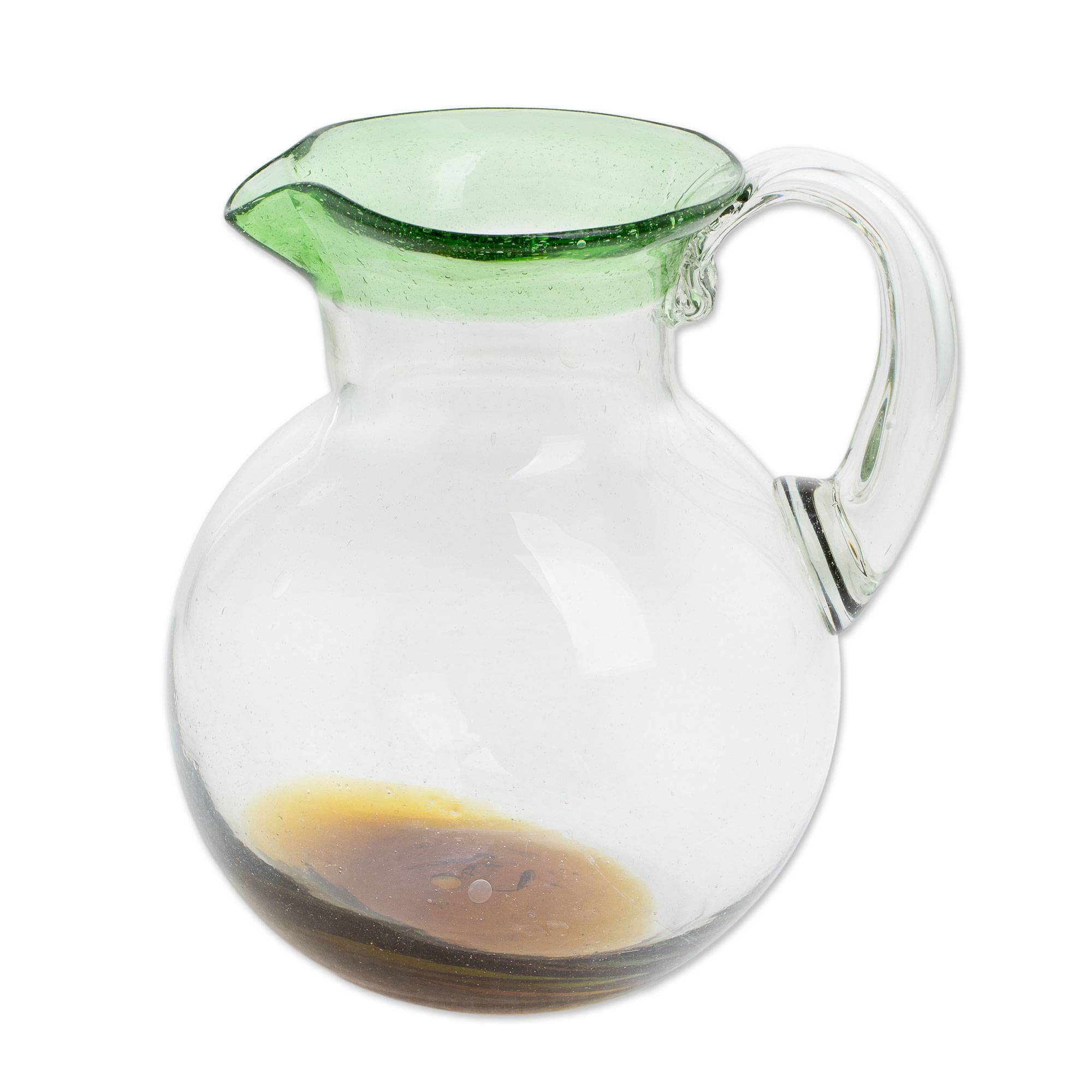 Palm Beach Recycled Glass Water Filter Pitcher NOVICA