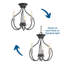 Plafonnier semi-encastré 3 lumières 15,25 po Driskell