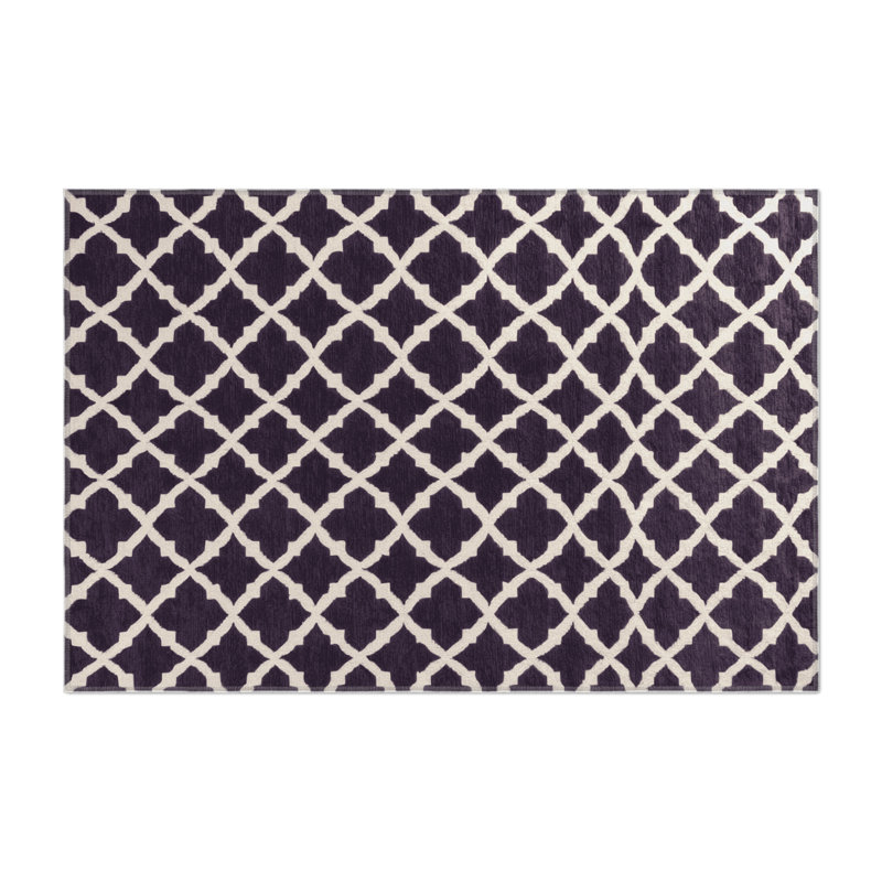 Tapis mauve intérieur et extérieur Trellis