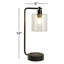 19inch Black Table Lamp with Wireless Charging pad