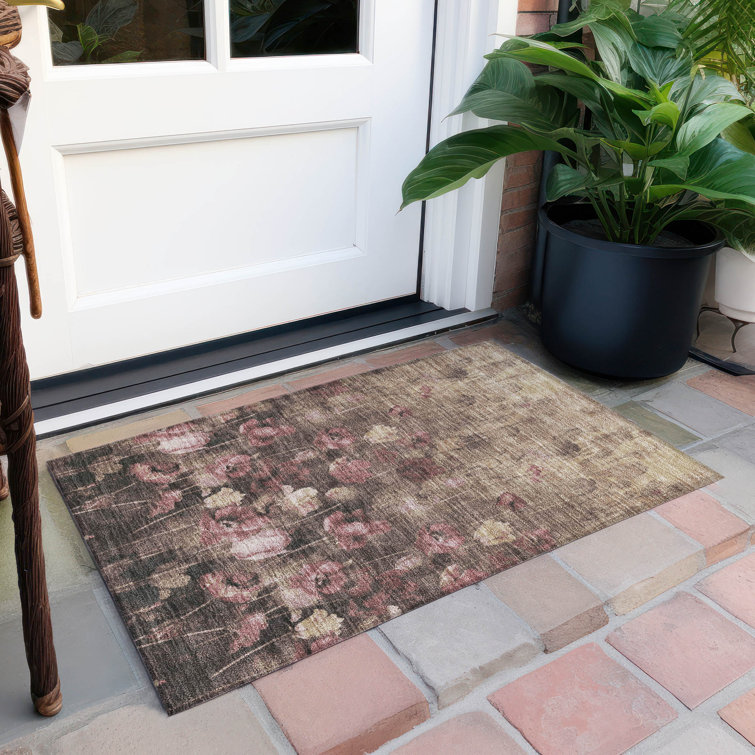 Machine Washable Indoor/Outdoor Chayden ACN992 Taupe Rug