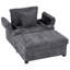 Fauteuil surdimensionné en chenille avec repose-pieds, porte-gobelet et port de chargement USB-1317453546