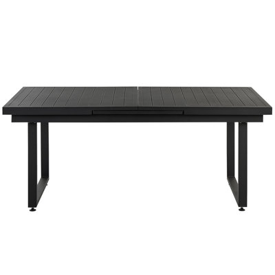 Extending Garden Table 180/240 X 90 Cm Black Lamrock