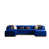 Velours bleu marine est en rupture de stock