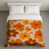 Orange / beige floral
