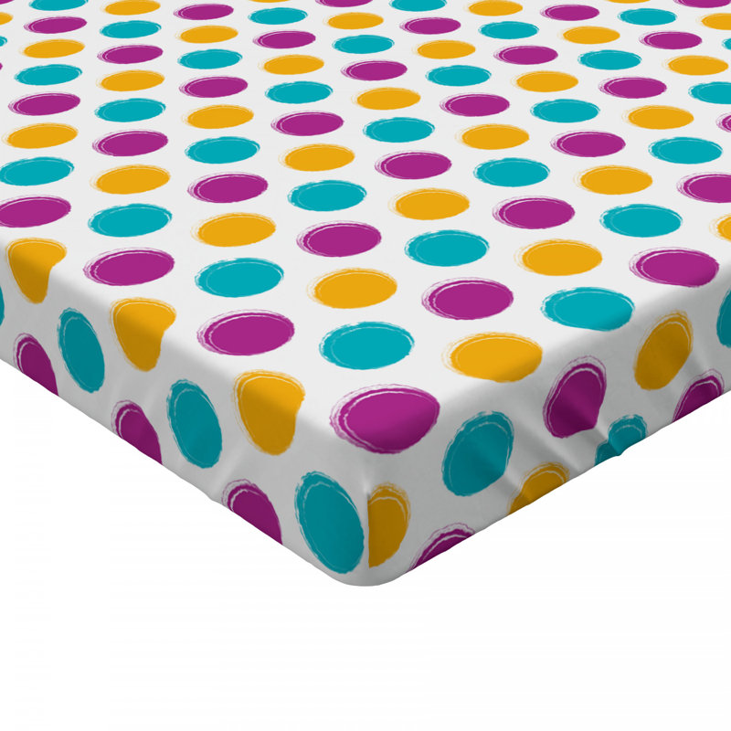 Drap-housse à pois, Double, Pois multicolores