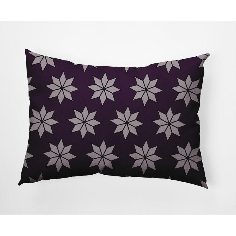 Coussin intérieur / extérieur Holiday Wishes, Prune