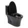 Maci 1-piece 4/6L GPF Dual Flush Right Height Elongated Toilet in Black