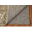 Tapis carré gris en laine gris Oushak