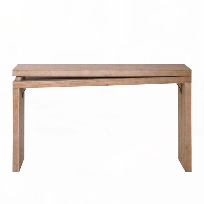 Rectangular Top Console Table with Decorative Bead Detail