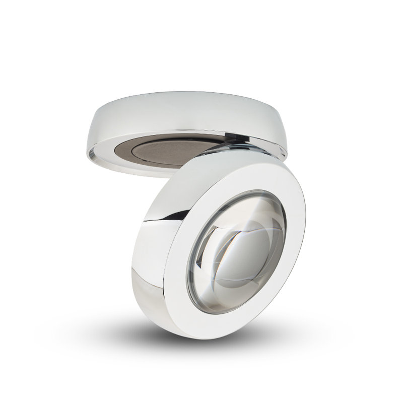 Orbit Integrated LED ETL Certified Adjustable Wall + Ceiling Mount, Chrome