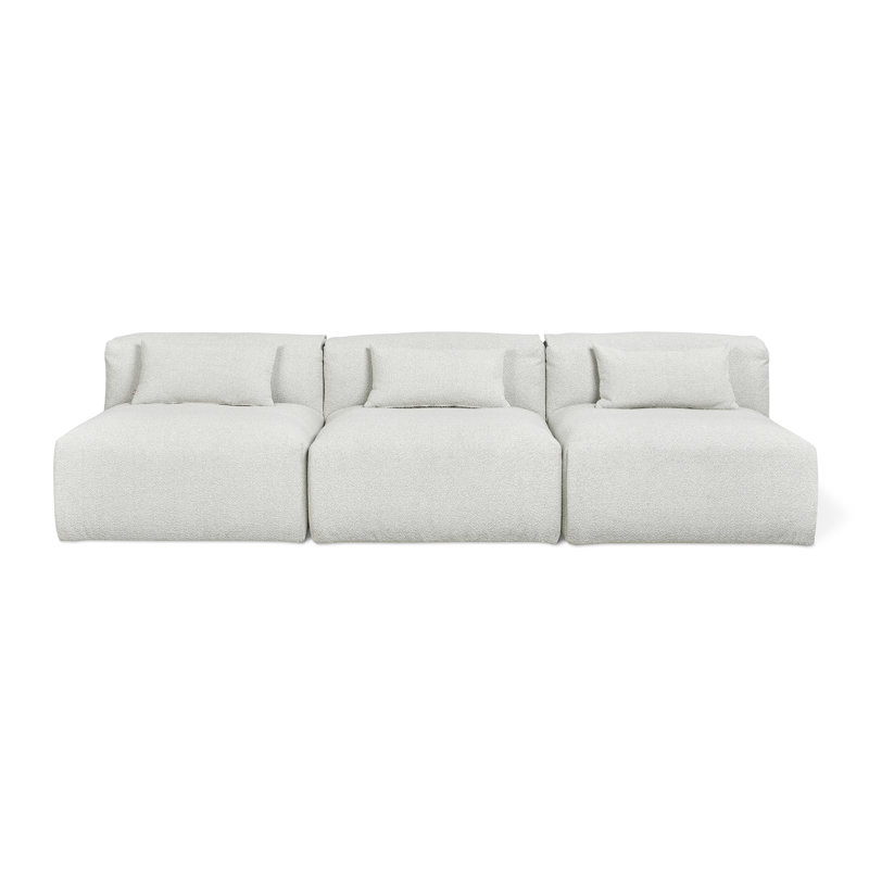 Sans accoudoirs modulaire 3 pièces Nest, Brouillard