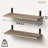 2Pcs Rustic Home Accent Organizer Shelves - Style With 40Lb Weight Capacity Bearing