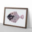 European Flouder Fish by Edward Donovan - Framed Print-55620754-55620756