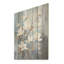 «Blue and White Magnolias Flowers Harmony I», art mural en bois de magnolia sur bois de pin naturel-811688558