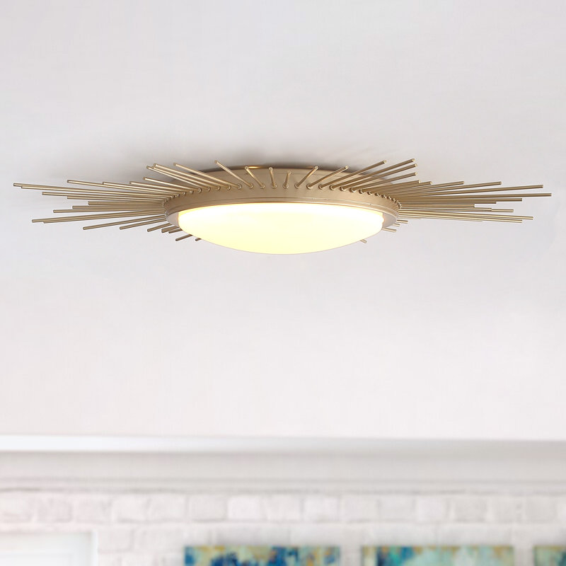 Anacleto 3000K/3500K/4000K/5000K/6000K LED Flush Mount light, Gold