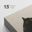 Minimaliste chats noirs dans un style pinceau sur fond beige - impression sur toile encadrée-120783466-120783469