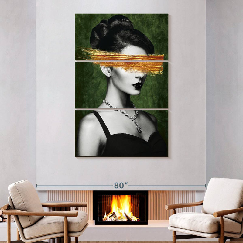 Portrait de fille Leisha Glamour, H 74 po x l 48 po