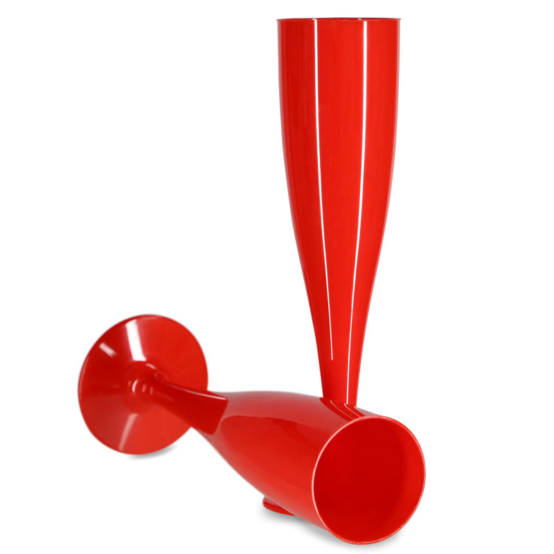 175ml Polystyrene With A Biodegradable Additive Flute, Red, 50