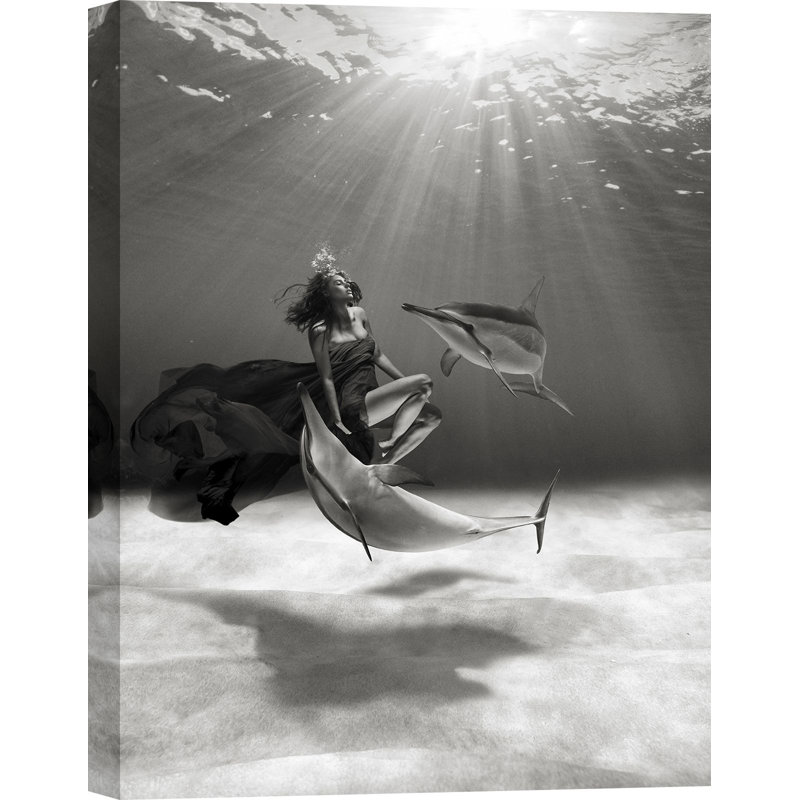 Dancing In The Ocean by Marc Moreau - Wrapped Canvas Print, 70cm H x 50cm W x 4cm D