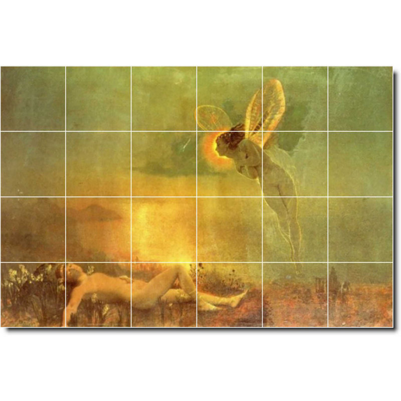 Carreau de céramique décorative 36 po x 24 po 6 po x 6 po, Mythologie 03891