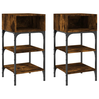 Dungall 35cm W Iron Bedside Table