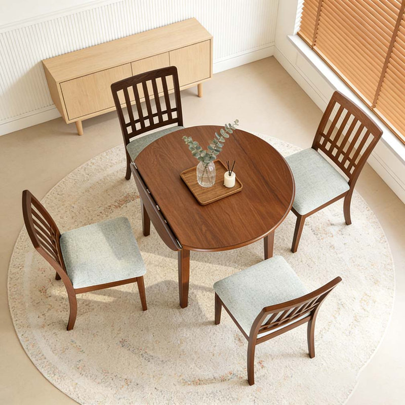 Ensemble de table ronde, 5, Brun