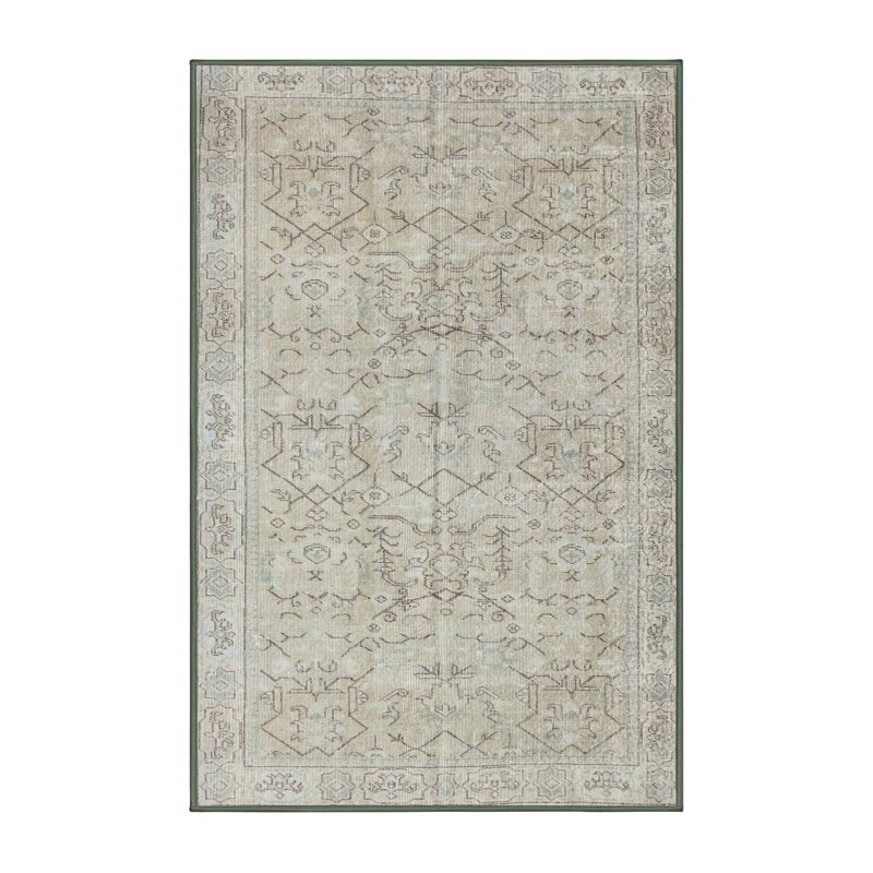 Tapis beige contemporain, Rectangle 2 pi x 3 pi