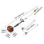 Gas Pole Saw, 43CC 2 Stroke Gas Powered Pole Saws with 12 in Cutting Bar, Cordless Tree Trimmer with Rotatable Head, 7.1 to 12 ft Extendable, Powerful Chainsaw for Tree Trimming Pruning