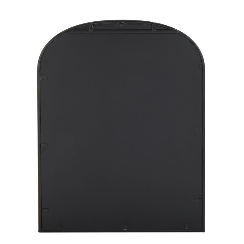 Miroir de salle de bain Bhavith, Noir, 30,75 po x 24 po