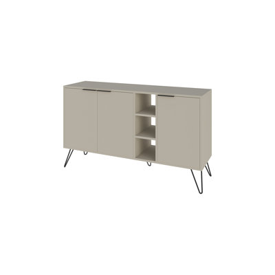 Jaycee 142 Cm Wide Sideboard | Stylish Storage Cabinet with Metal Hairpin Legs