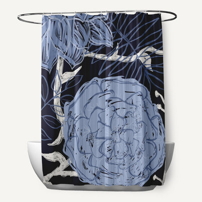 Altom Floral Shower Curtain