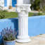 Colonne romaine blanche élégante de style grec antique de 1 pièce convenant à la décoration de jardin