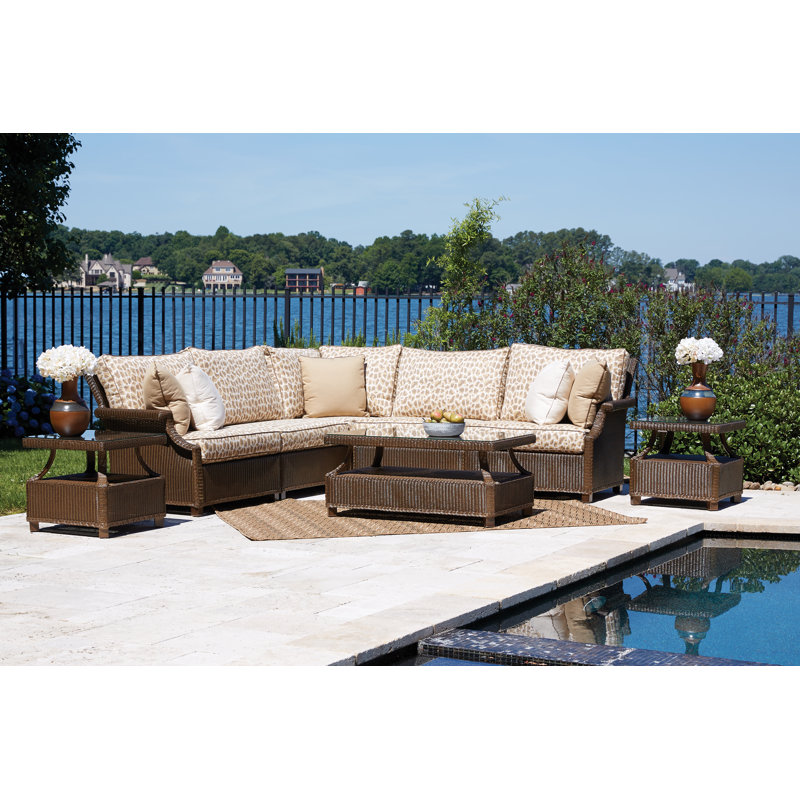 Hamptons Outdoor One Arm Lounge Chair, Ivory, Cottage Pepper