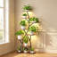8‑Tier Plant Stand Powder Coated Brown for Patio