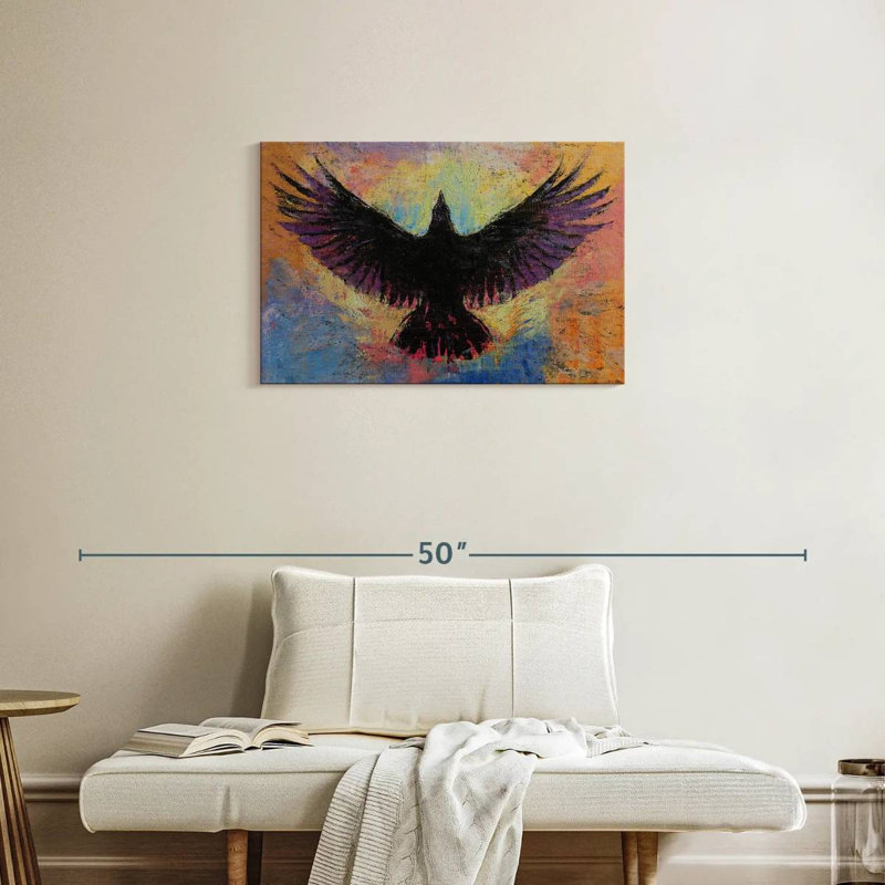 Brampt Crow, 20" H x 30" W