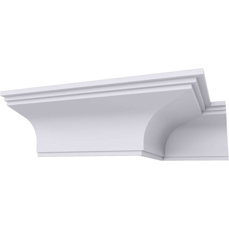 ÉCHANTILLON - Moulure traditionnelle en forme de couronne Endurathane Dylan, H 3 3/4 po x P 4 1/8 po x F 5 5/8 po x L 12 po