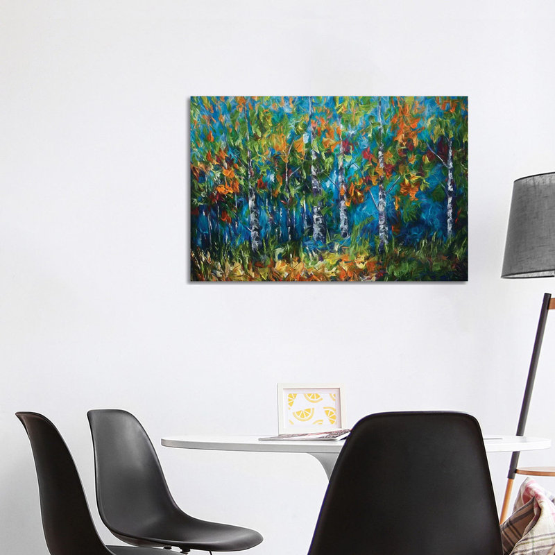 Shimmer in the Woods 1 Piece Wrapped Canvas Wall Art, 101.6 cm H x 66.04 cm W x 3.175 cm D