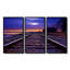 Ensemble de décorations murales mauves «Train Traces To The Full Moon»-471627469-471627465