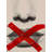 Grayscale Lips With A Red X Print On Canvas