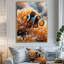 Art de mur de corail orange blanc et corail - merveille de corail-718927540-718927550